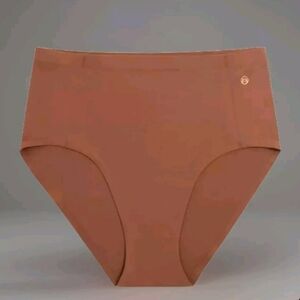 2 Evelyn & Bobbie High-Waisted  Bikini Panties 2-Pack Sz (16-24)  Color Clay